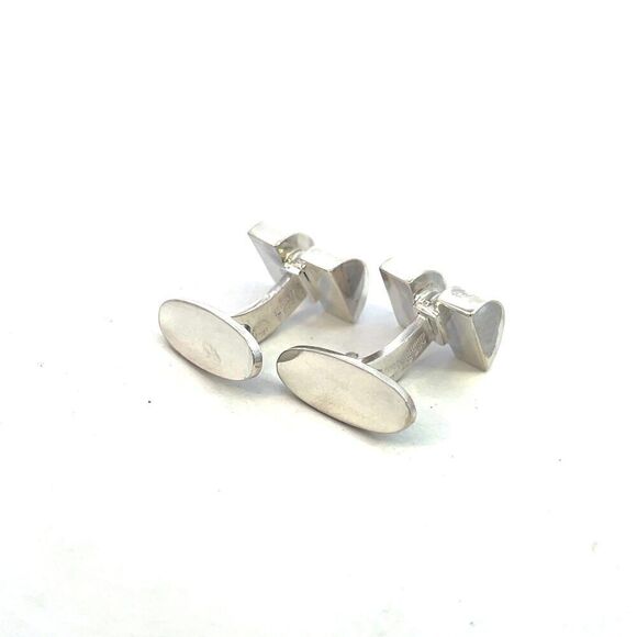 Georg Jensen Estate Cufflinks Sterling Silver 15.4 Grams GJ38 - Picture 8 of 12